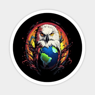 Snowy Owl Earth Day Magnet